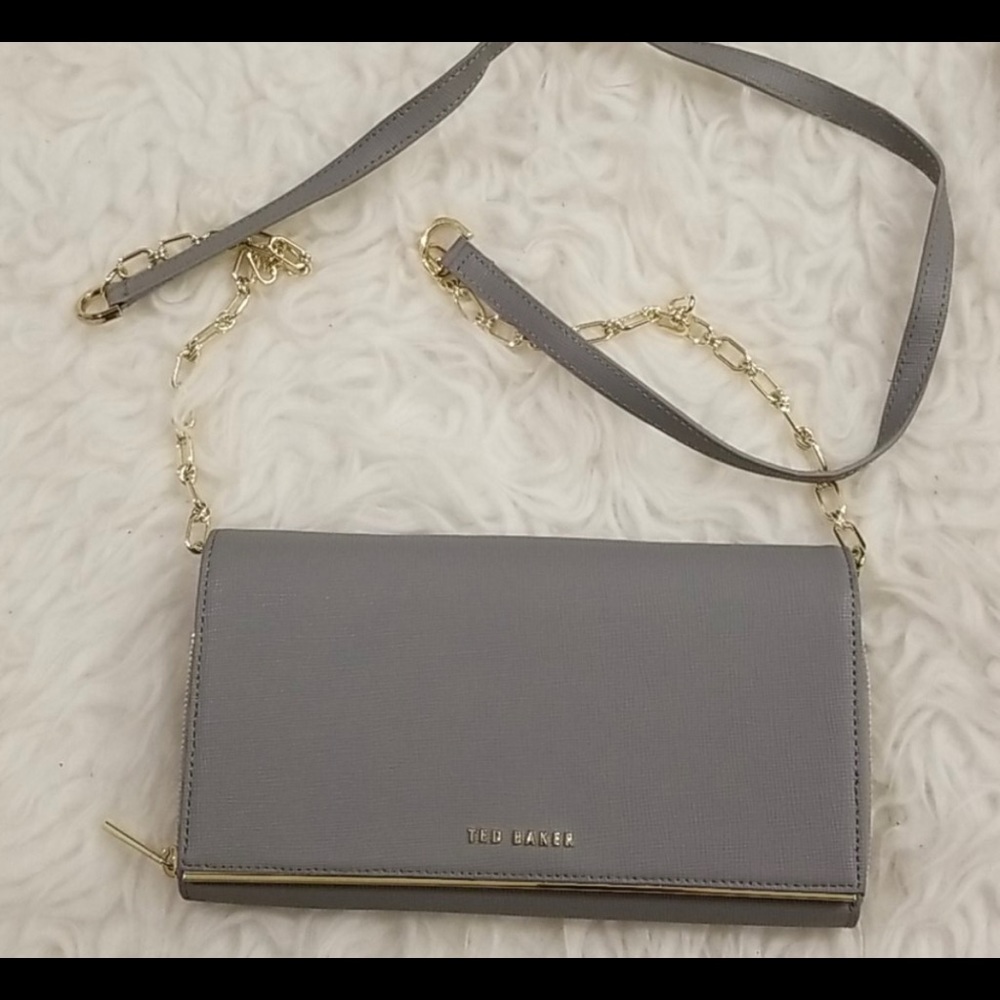 💕TED BAKER💕 Ammbber Saffiano Purse On A Chain